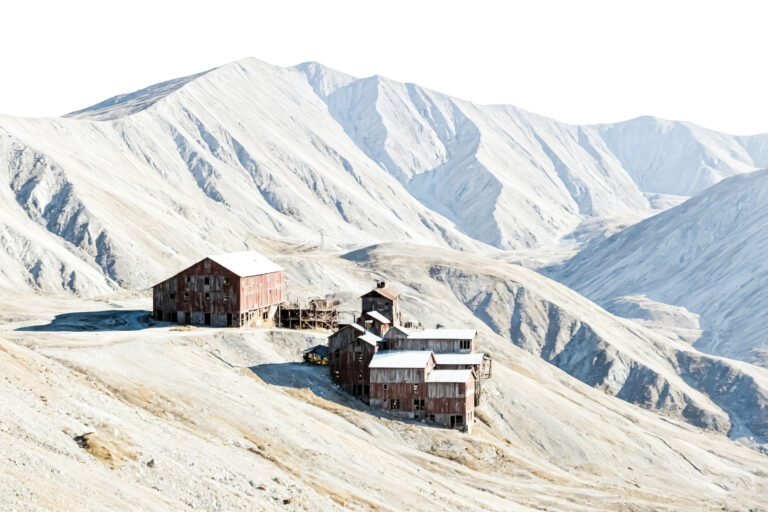 Abandoned Mining Buildings in the Mountain